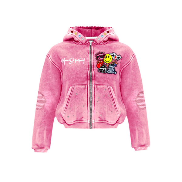 EMBROIDERED ZIPUP HOODIES